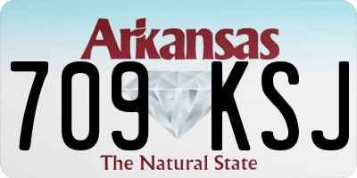 AR license plate 709KSJ