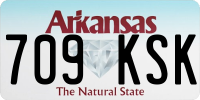 AR license plate 709KSK