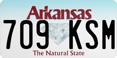 AR license plate 709KSM