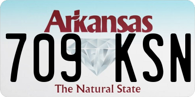 AR license plate 709KSN