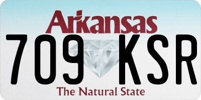 AR license plate 709KSR