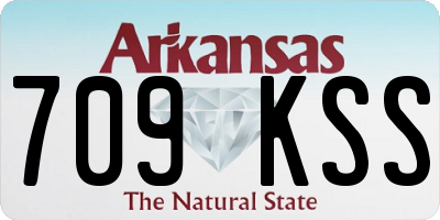 AR license plate 709KSS