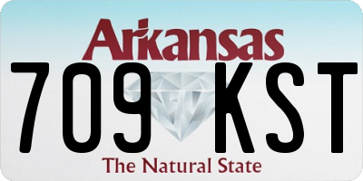 AR license plate 709KST