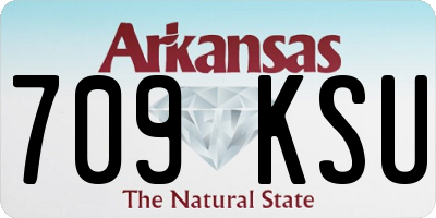 AR license plate 709KSU