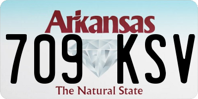 AR license plate 709KSV