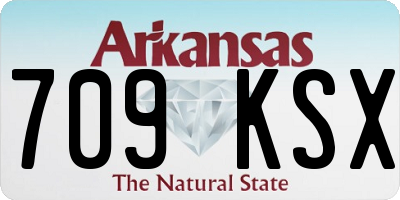 AR license plate 709KSX