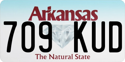 AR license plate 709KUD