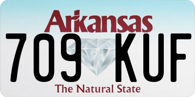 AR license plate 709KUF