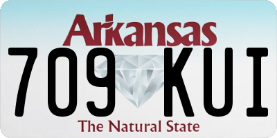 AR license plate 709KUI