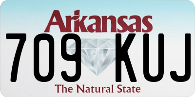 AR license plate 709KUJ