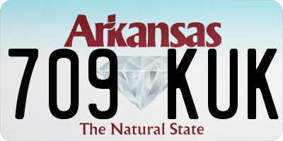 AR license plate 709KUK