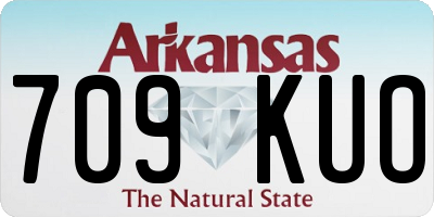 AR license plate 709KUO