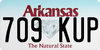 AR license plate 709KUP