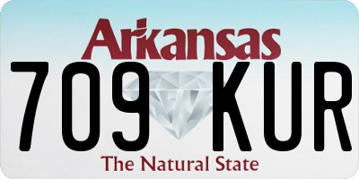 AR license plate 709KUR