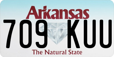 AR license plate 709KUU