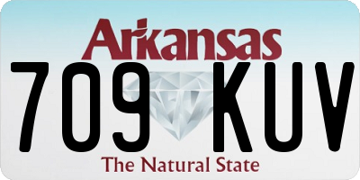 AR license plate 709KUV