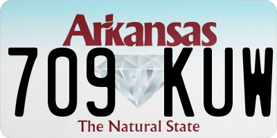 AR license plate 709KUW