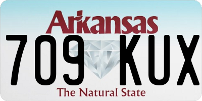 AR license plate 709KUX
