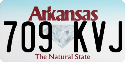 AR license plate 709KVJ