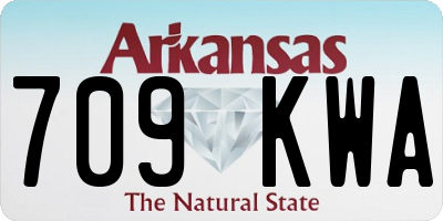AR license plate 709KWA