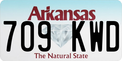 AR license plate 709KWD