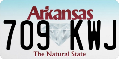 AR license plate 709KWJ