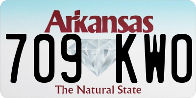 AR license plate 709KWO