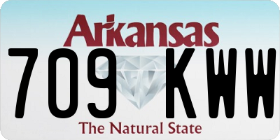 AR license plate 709KWW
