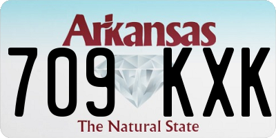 AR license plate 709KXK