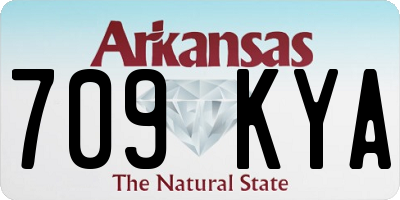 AR license plate 709KYA