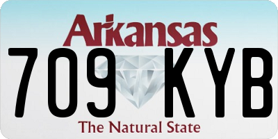 AR license plate 709KYB
