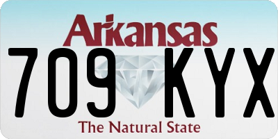 AR license plate 709KYX