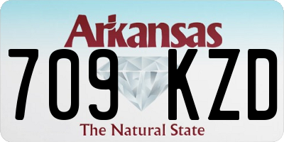 AR license plate 709KZD
