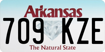 AR license plate 709KZE