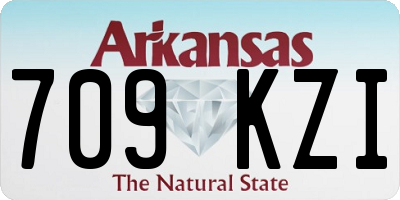 AR license plate 709KZI