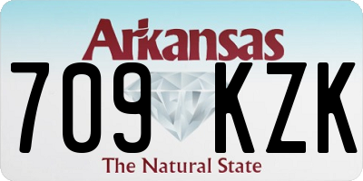AR license plate 709KZK