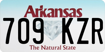 AR license plate 709KZR