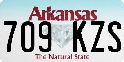 AR license plate 709KZS
