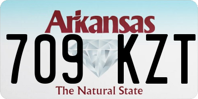 AR license plate 709KZT