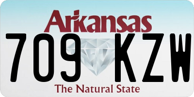 AR license plate 709KZW