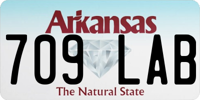AR license plate 709LAB
