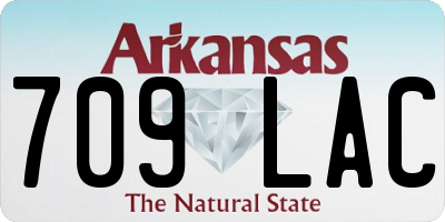 AR license plate 709LAC
