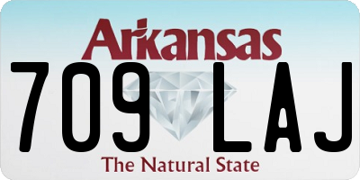 AR license plate 709LAJ
