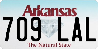 AR license plate 709LAL