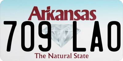AR license plate 709LAO