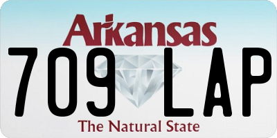 AR license plate 709LAP
