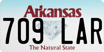 AR license plate 709LAR