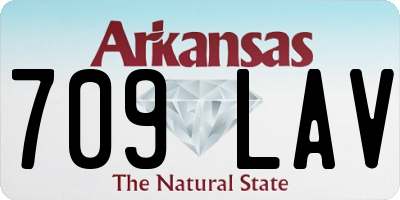 AR license plate 709LAV