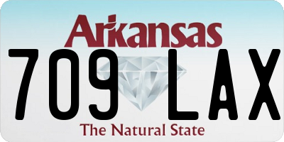 AR license plate 709LAX
