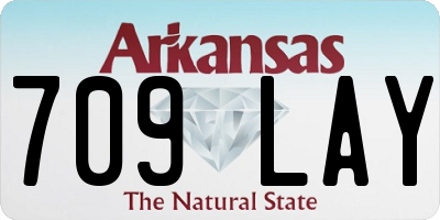 AR license plate 709LAY